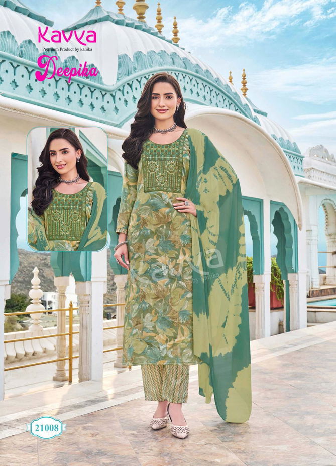 Deepika Vol 21 By Kavya Capsule Printed Kurti With Bottom Dupatta Wholesalers In Delhi
